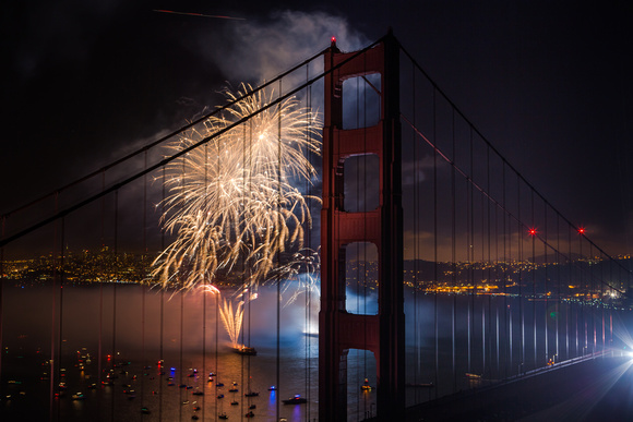 Golden Gate 75th Anniversary Fireworks 2012